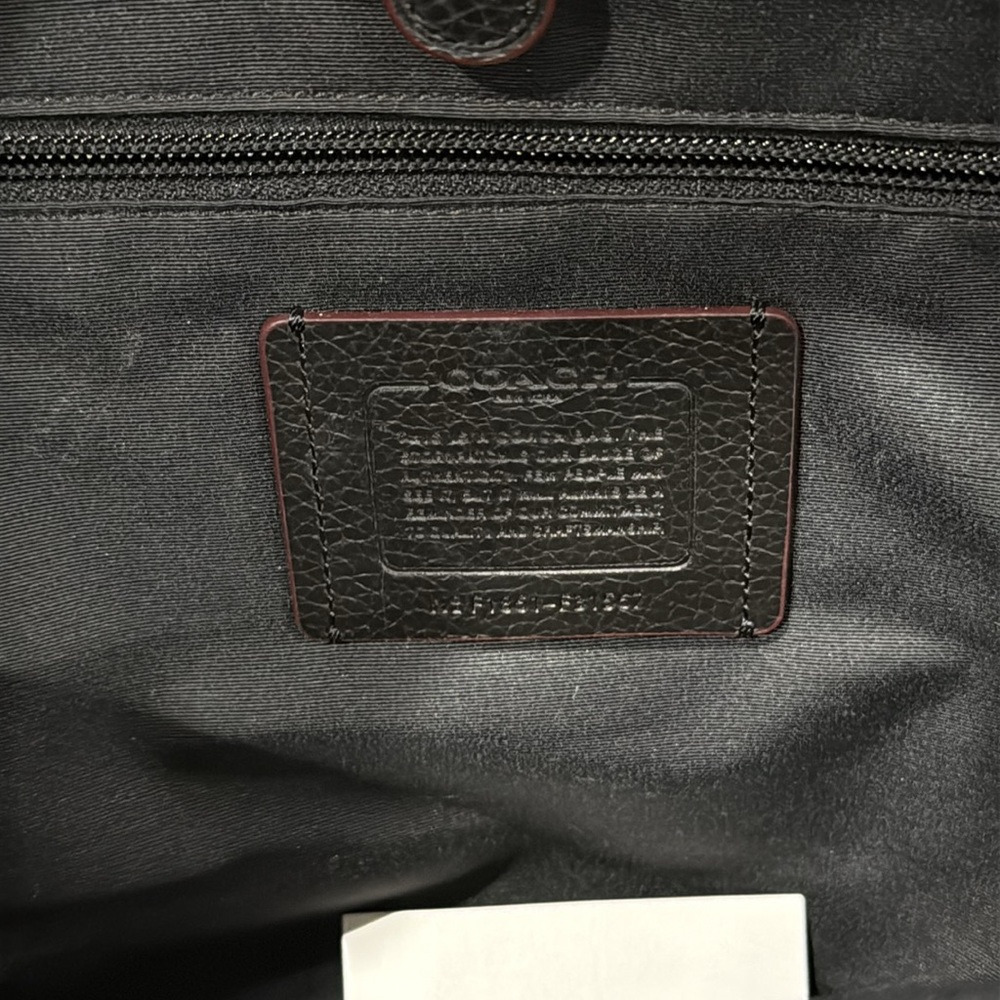 Coach Black Leather Backpack with Skull and Eagle - Picture 12 of 13